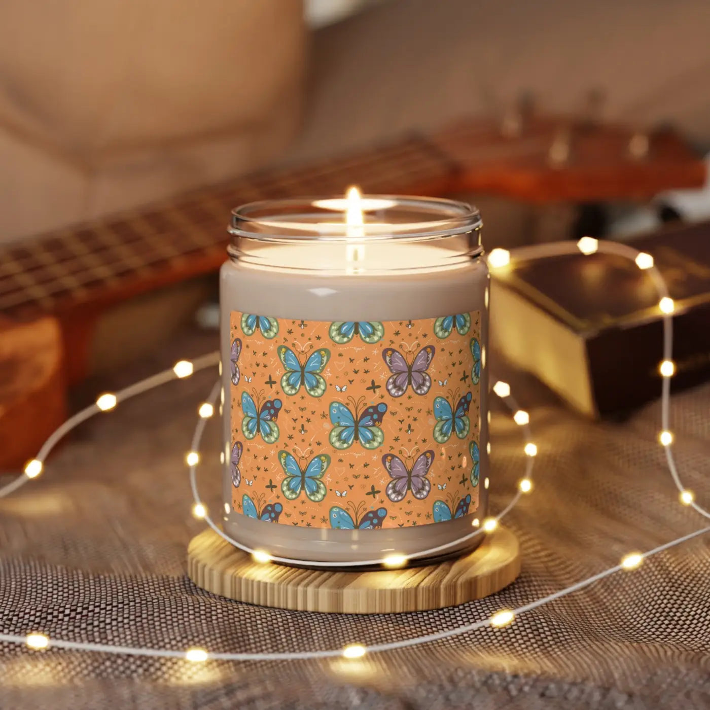 Soy Wax Candles – Cozy Vibes 9oz Glass Jars - Dipaliz