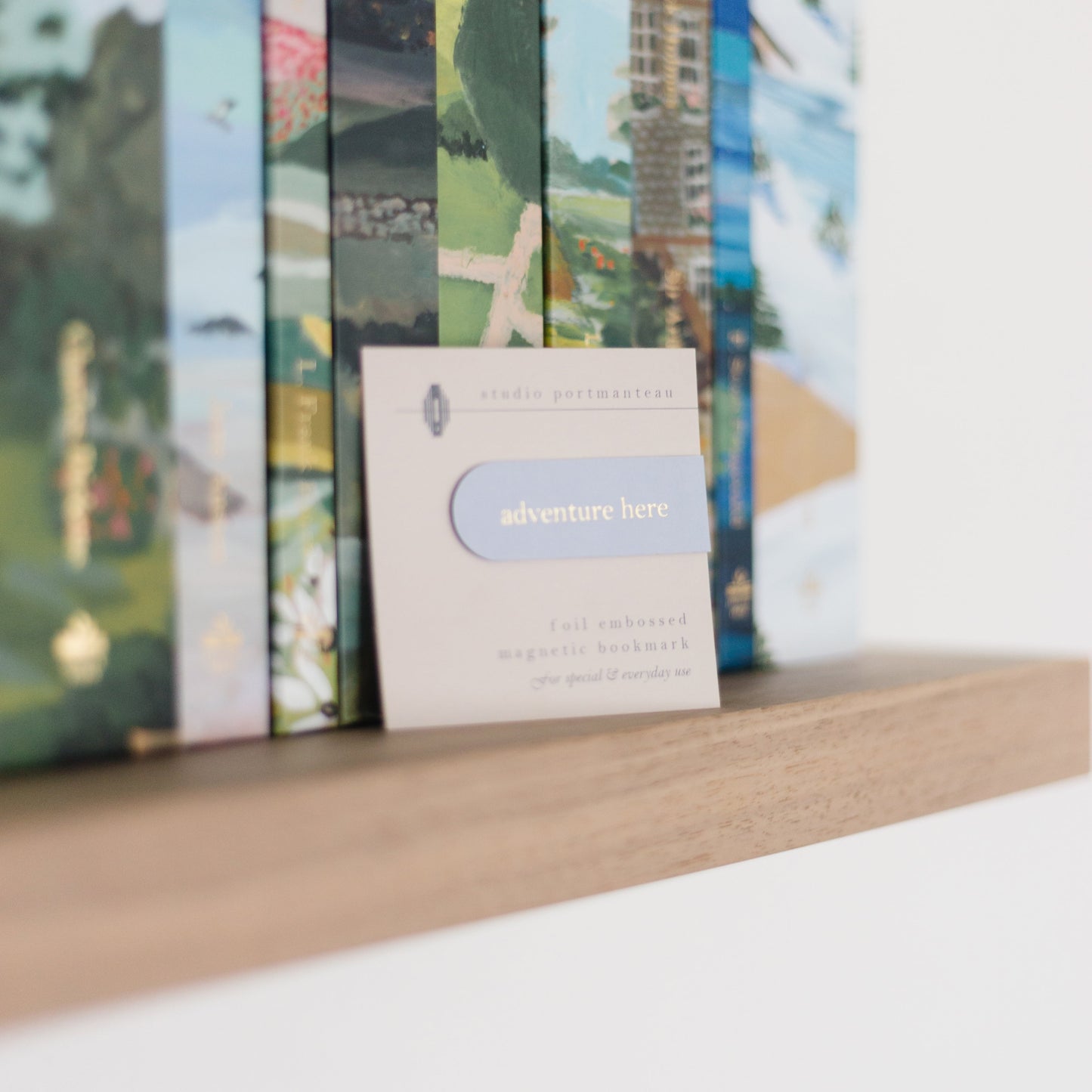 Adventure Here Embossed Magnetic Bookmark