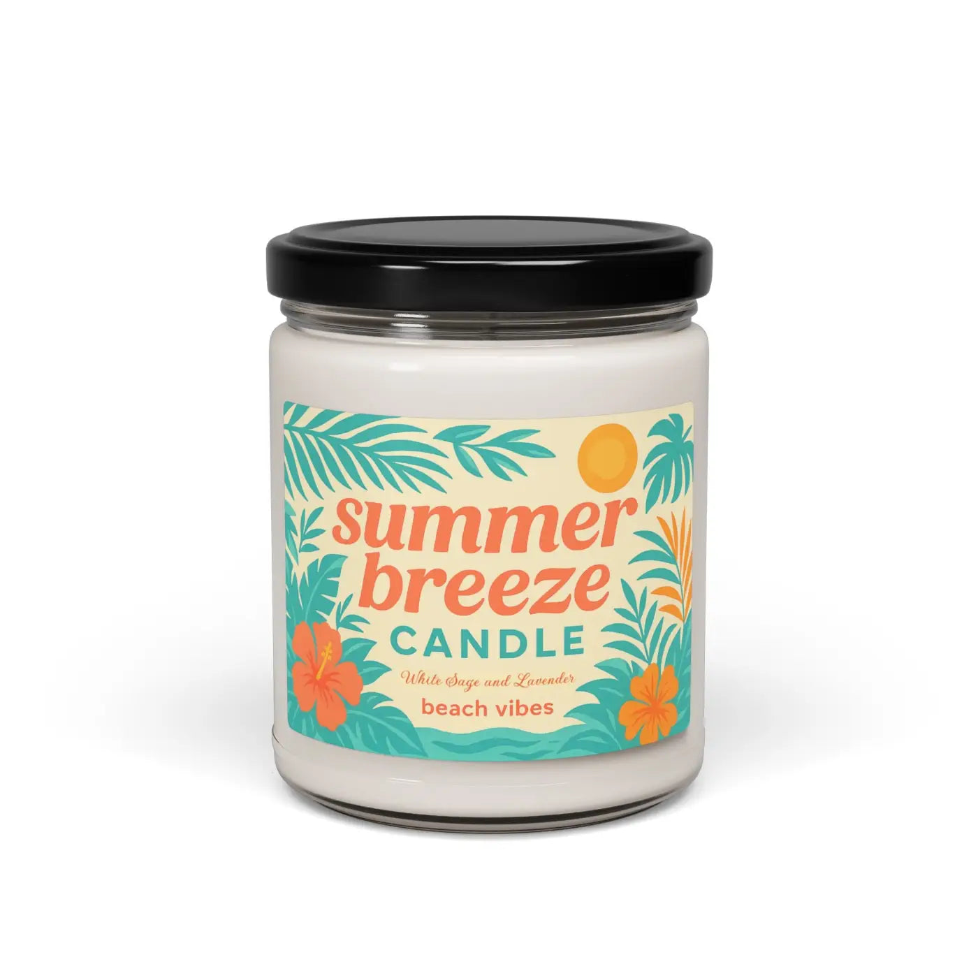 Summer Breeze Scented Soy Candle – Cotton Wick - Dipaliz