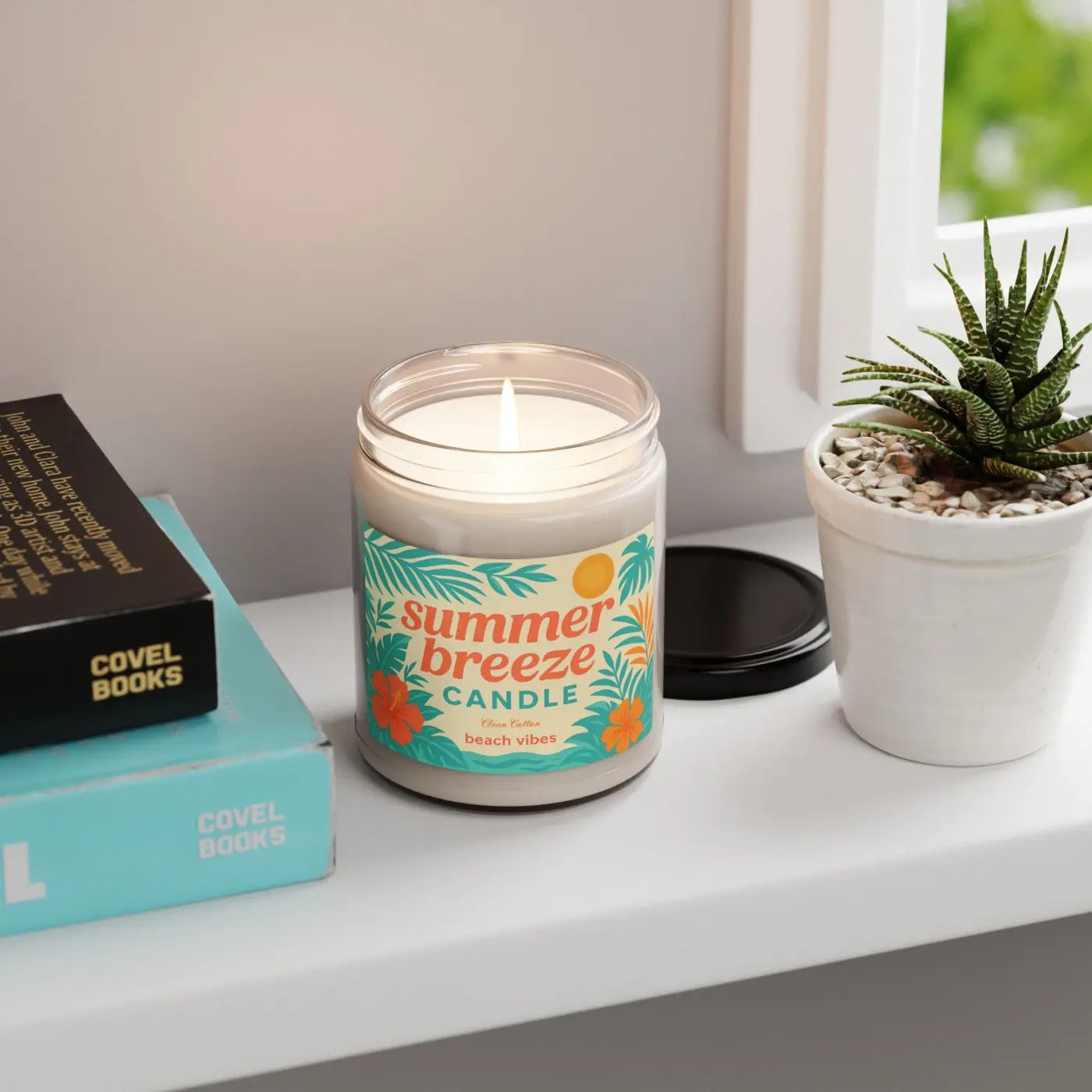Summer Breeze Scented Soy Candle – Cotton Wick - Dipaliz