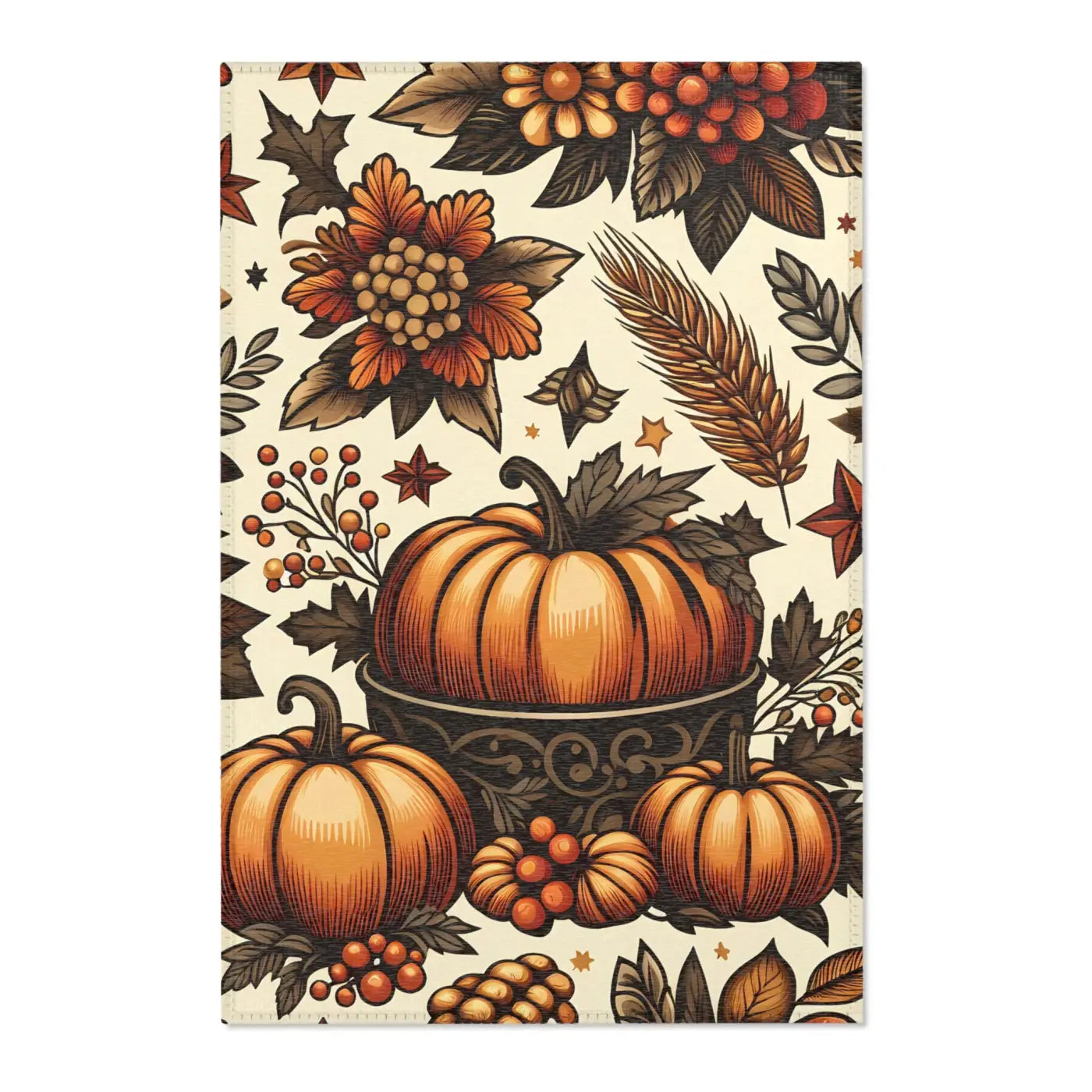 Pumpkin Rugs – Chenille Thanksgiving Decor - Dipaliz