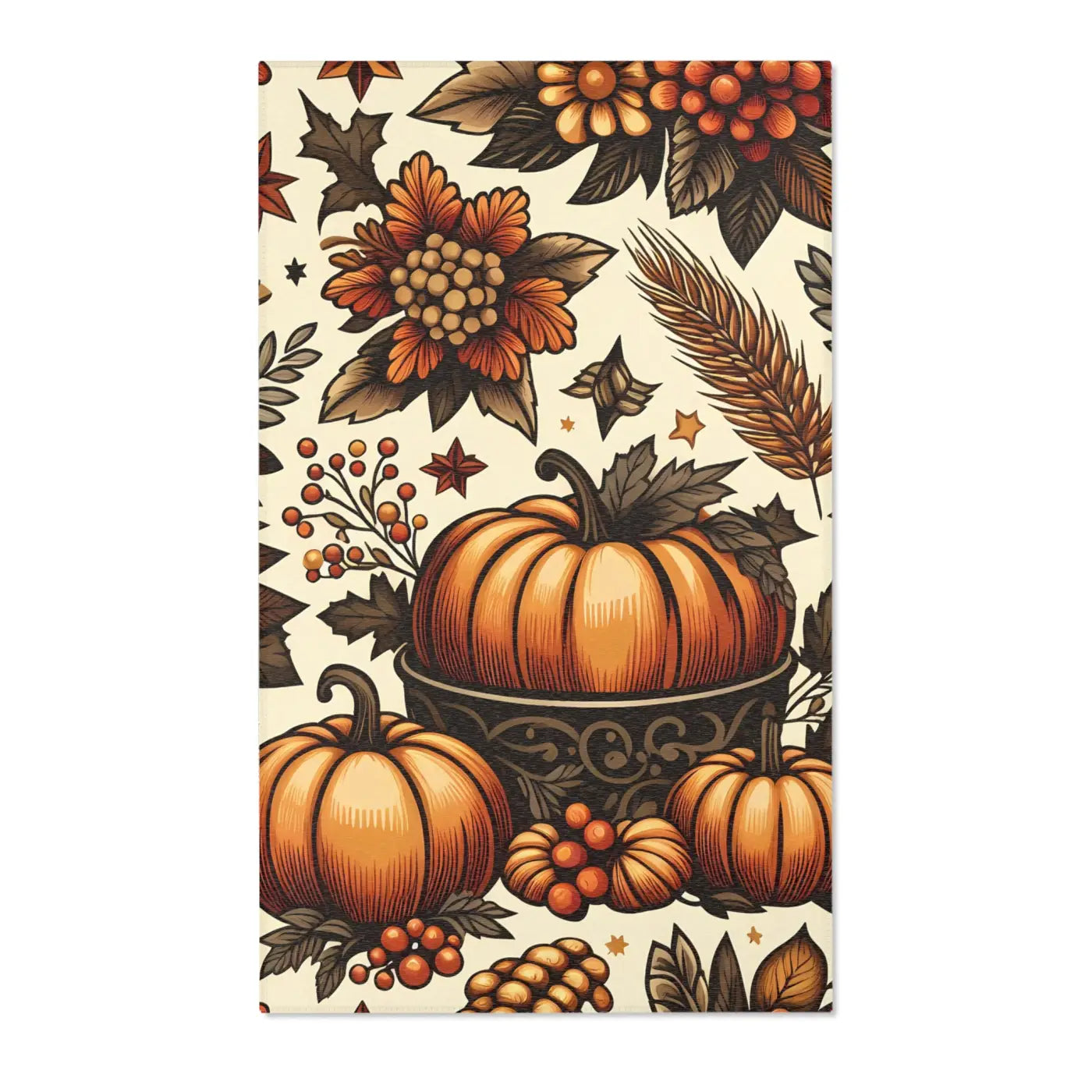 Pumpkin Rugs – Chenille Thanksgiving Decor - Dipaliz