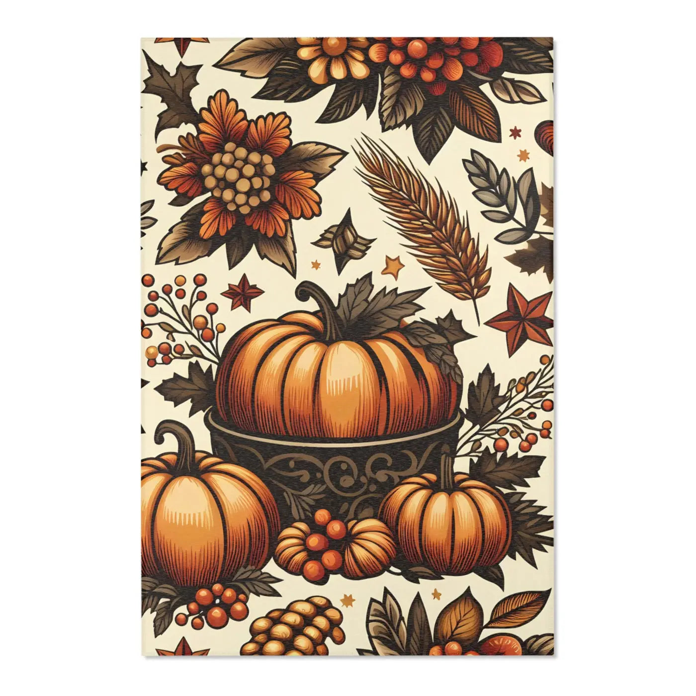 Pumpkin Rugs – Chenille Thanksgiving Decor - Dipaliz