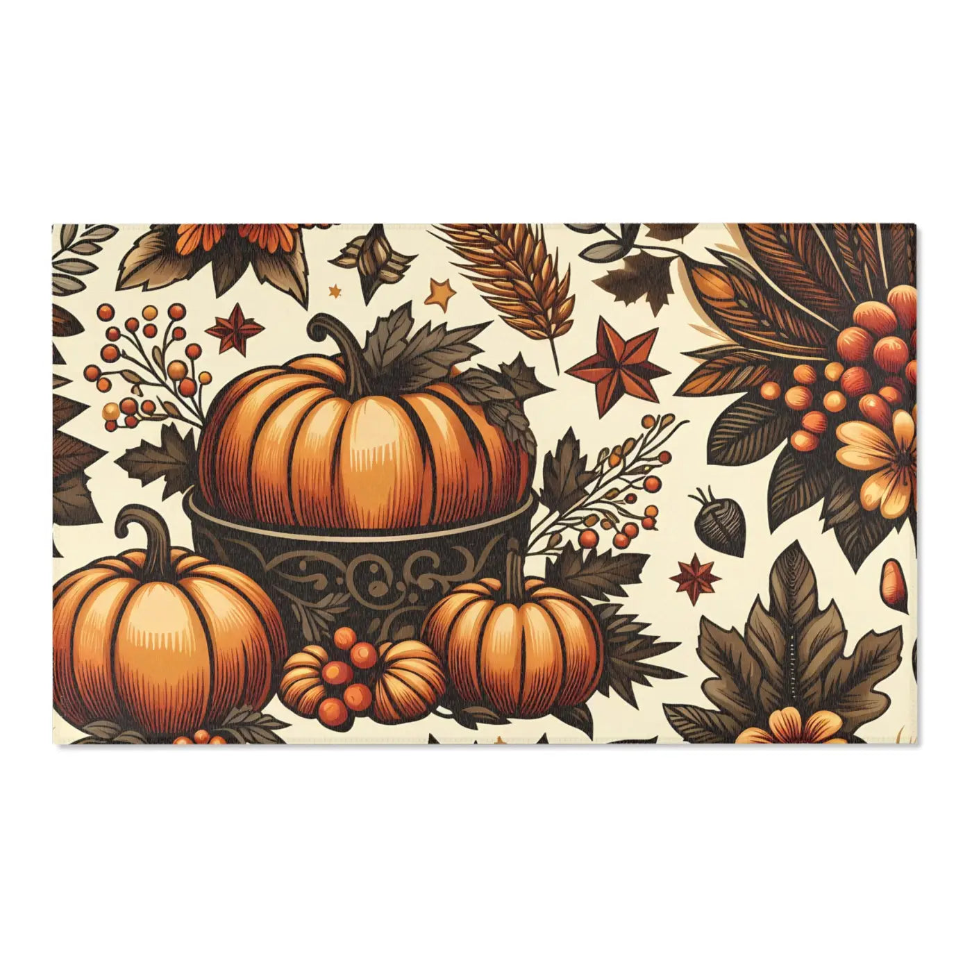 Pumpkin Rugs – Chenille Thanksgiving Decor - Dipaliz