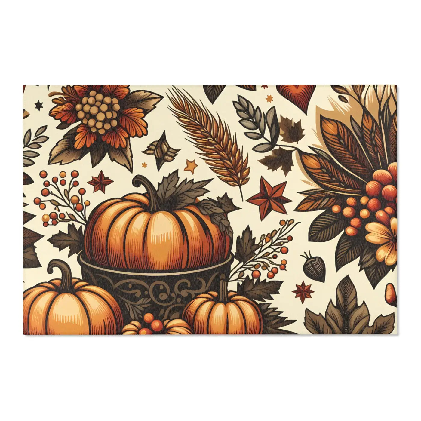 Pumpkin Rugs – Chenille Thanksgiving Decor - Dipaliz