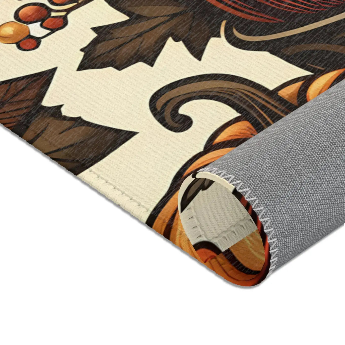 Pumpkin Rugs – Chenille Thanksgiving Decor - Dipaliz