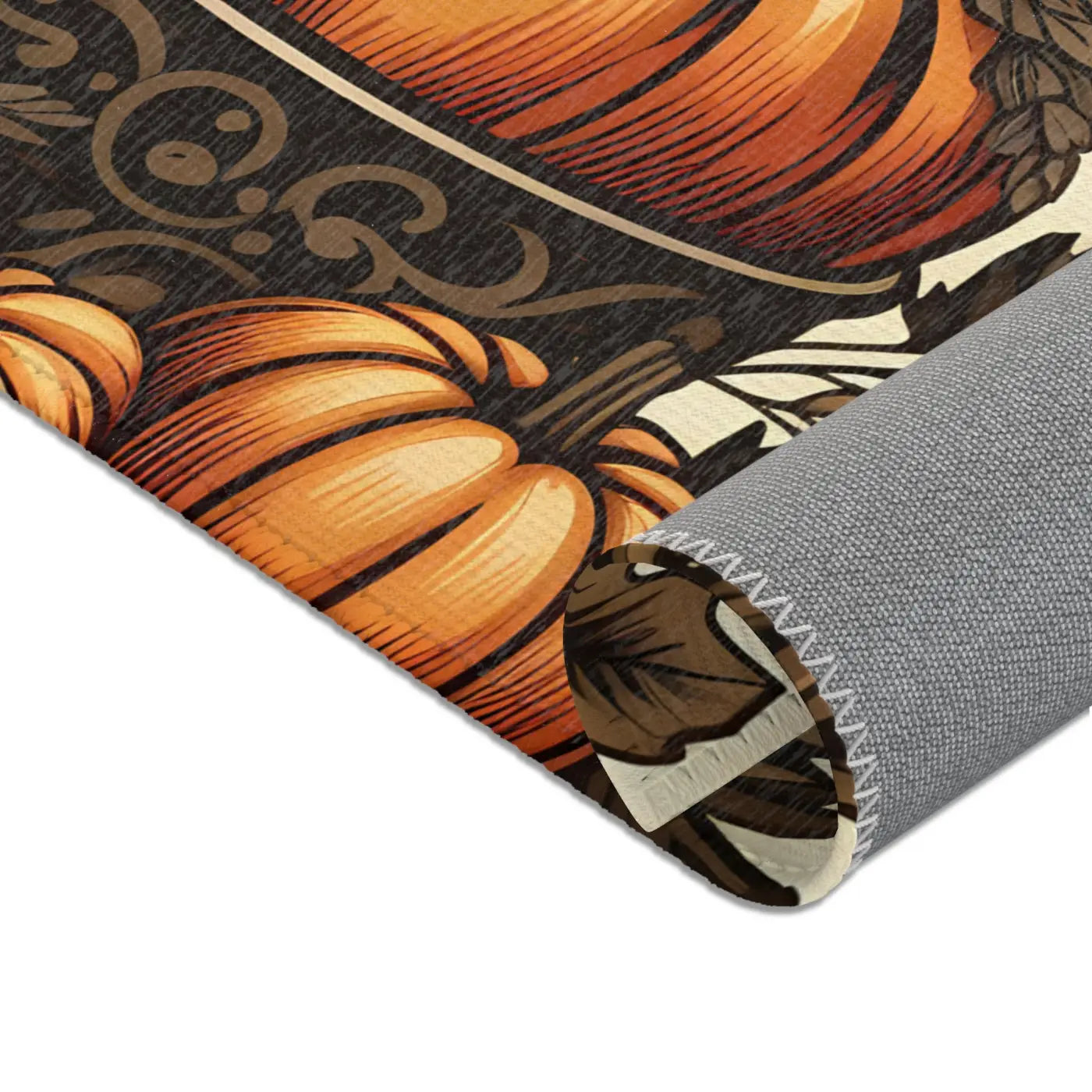Pumpkin Rugs – Chenille Thanksgiving Decor - Dipaliz