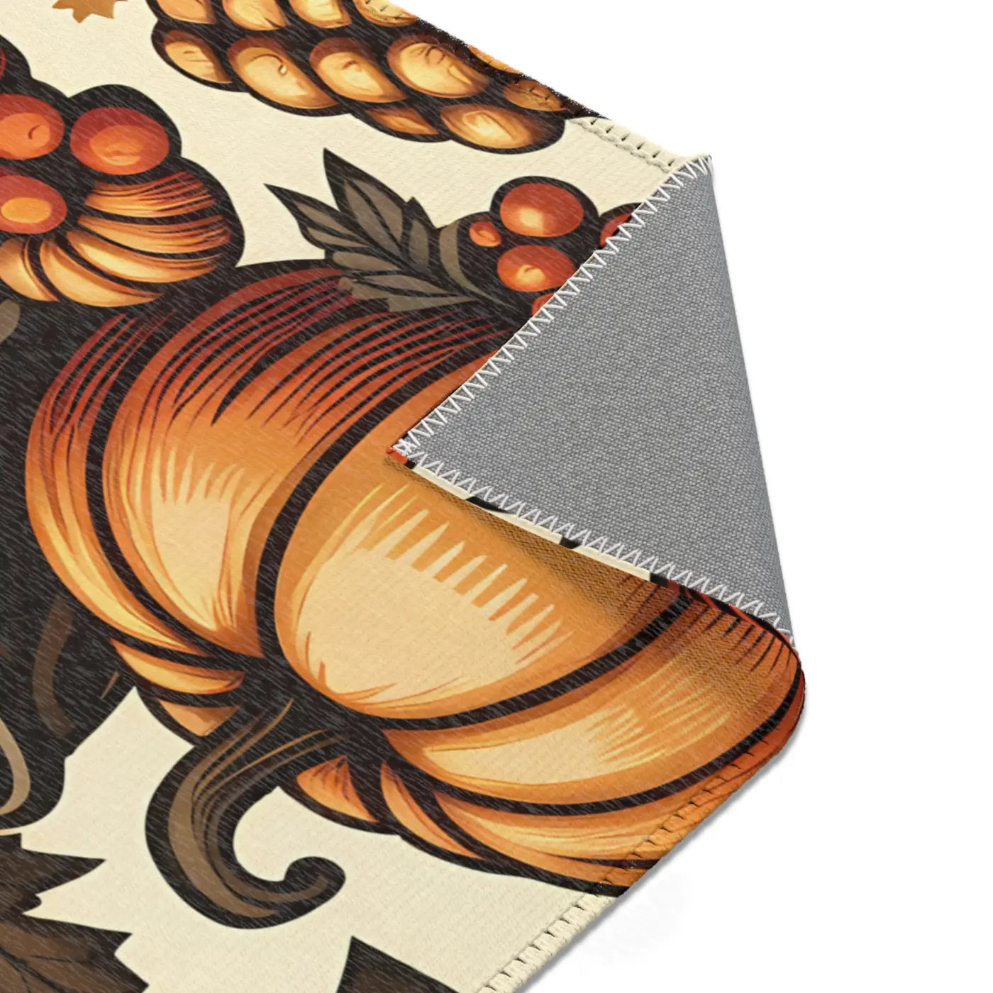 Pumpkin Rugs – Chenille Thanksgiving Decor - Dipaliz