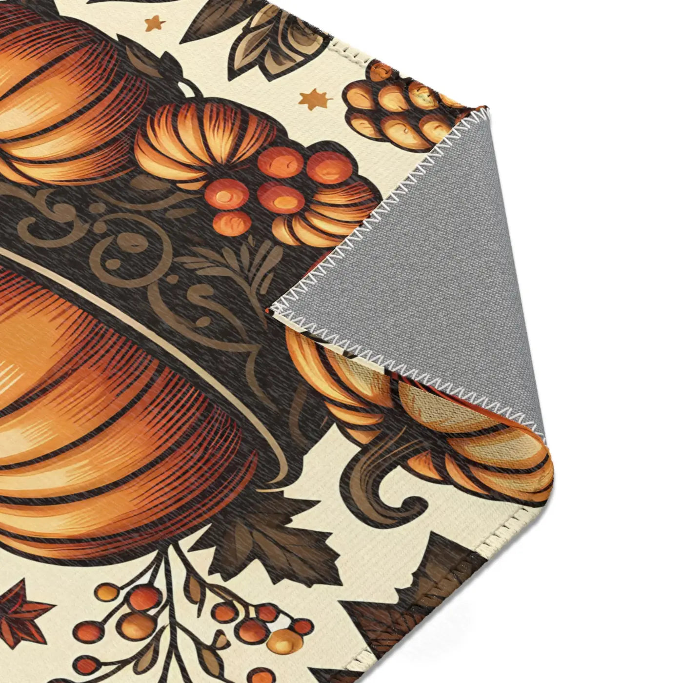 Pumpkin Rugs – Chenille Thanksgiving Decor - Dipaliz