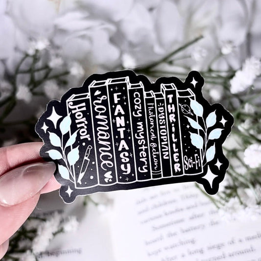 Tropes Books 2-inch Matte Black Sticker