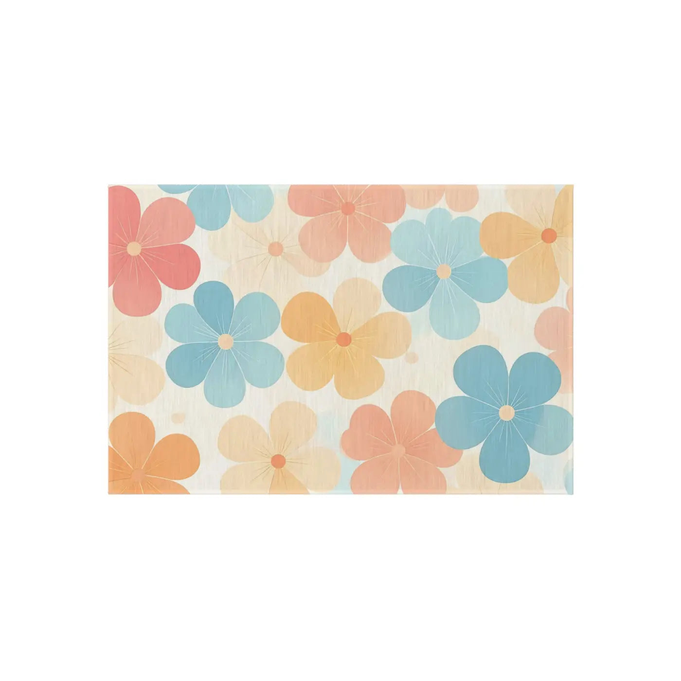 Blossom Haven Outdoor Rug – Creamy Backdrop - Dipaliz