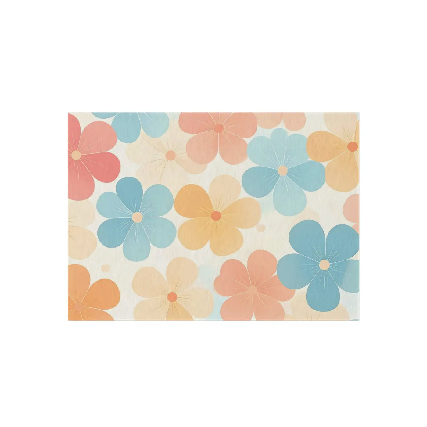 Blossom Haven Outdoor Rug – Creamy Backdrop - Dipaliz