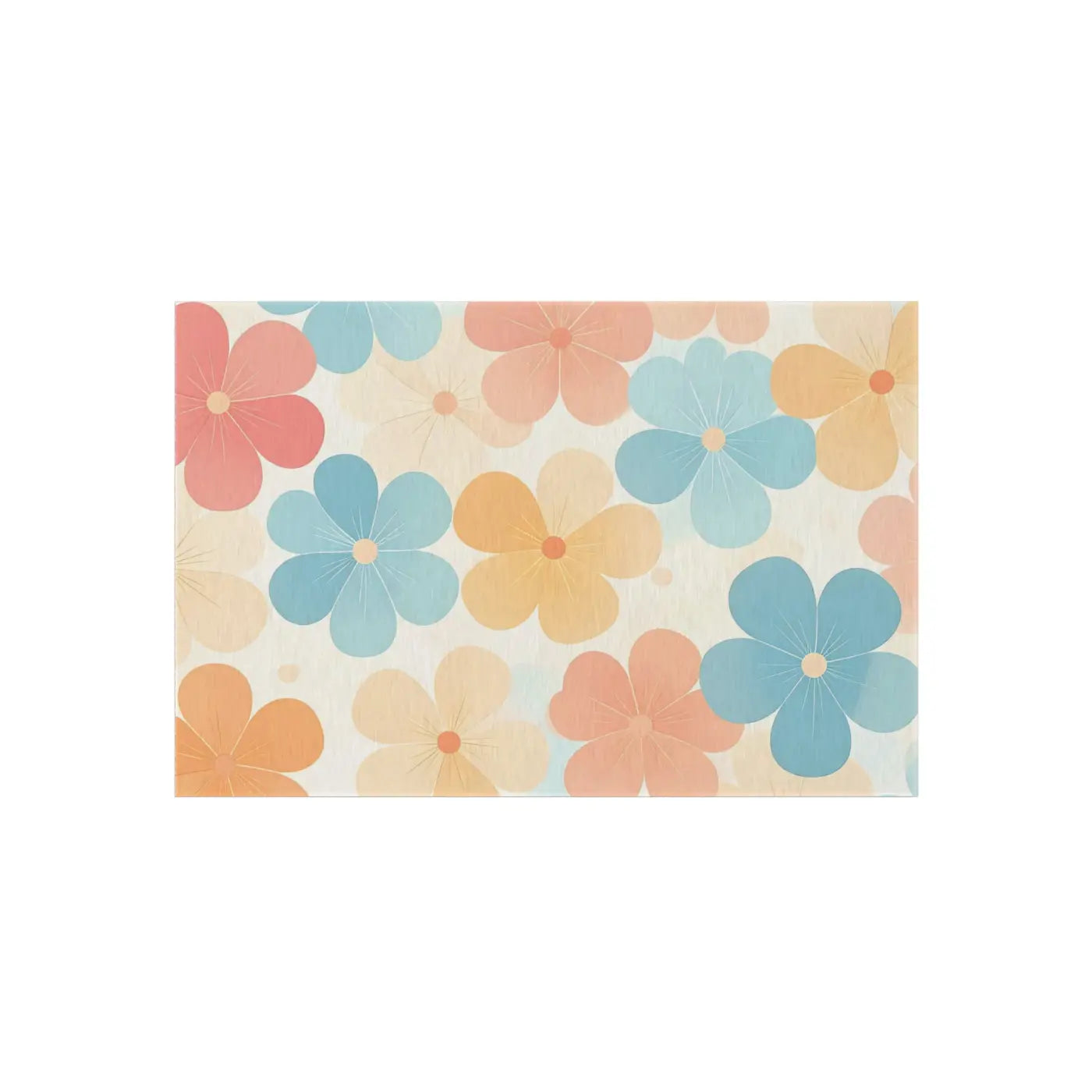 Blossom Haven Outdoor Rug – Creamy Backdrop - Dipaliz
