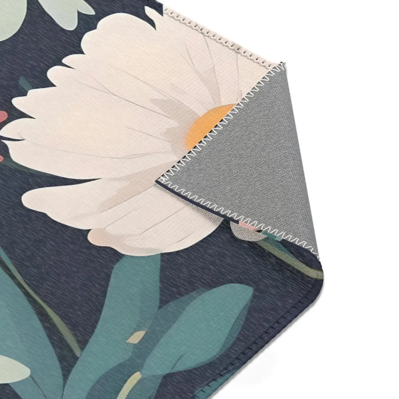 Vibrant Flowers Area Rugs – Polyester Chenille - Dipaliz