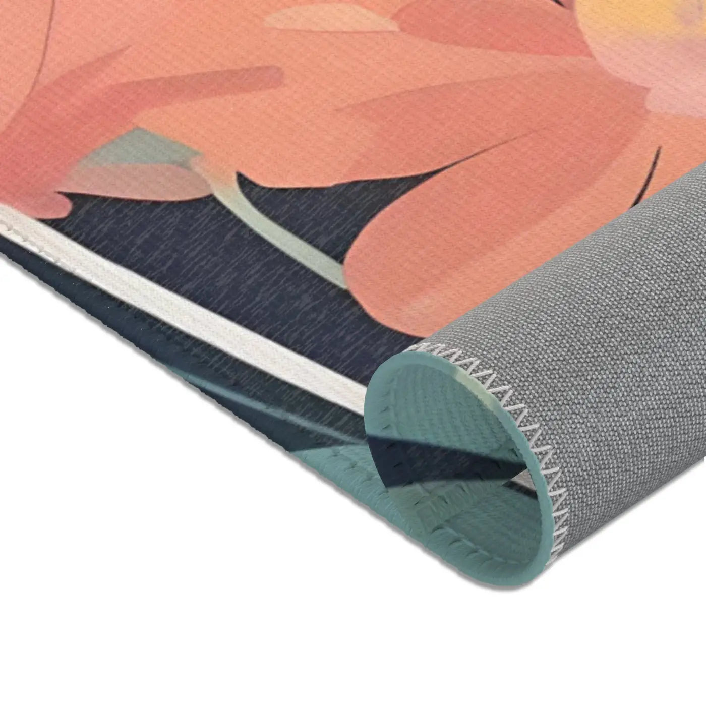 Vibrant Flowers Area Rugs – Polyester Chenille - Dipaliz