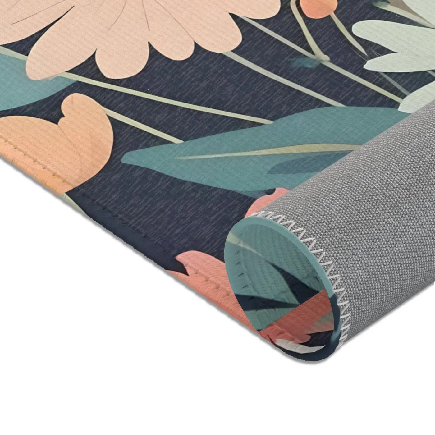 Vibrant Flowers Area Rugs – Polyester Chenille - Dipaliz