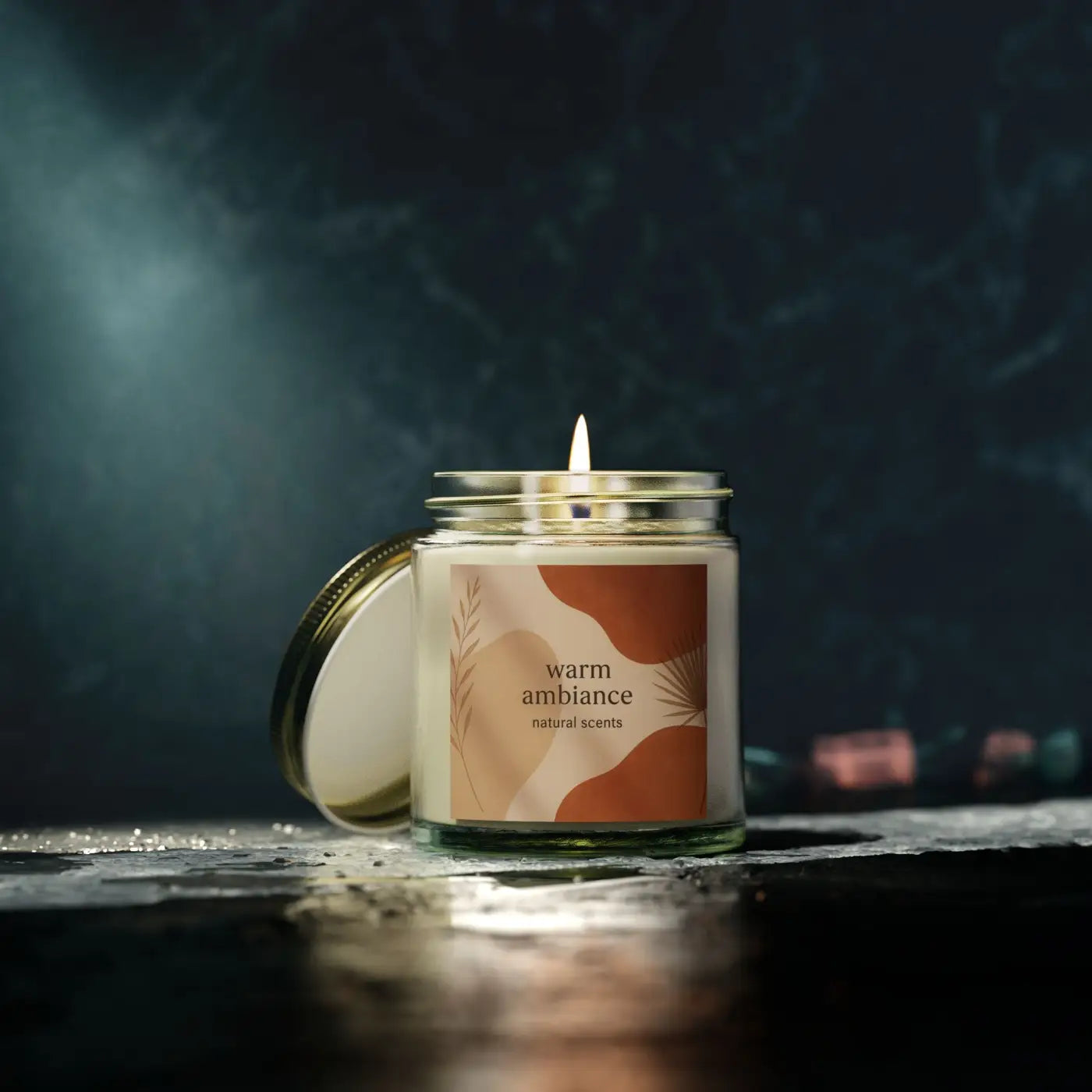 Cozy Vibes Scented Candles – Coconut Apricot Wax - Dipaliz