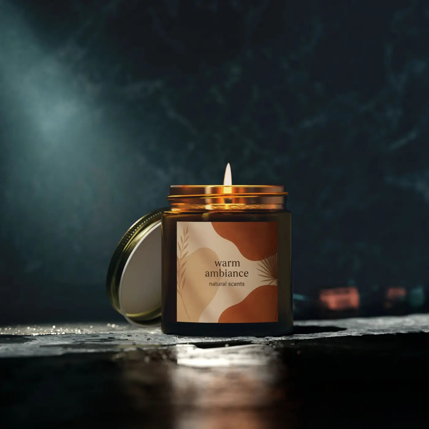 Cozy Vibes Scented Candles – Coconut Apricot Wax - Dipaliz