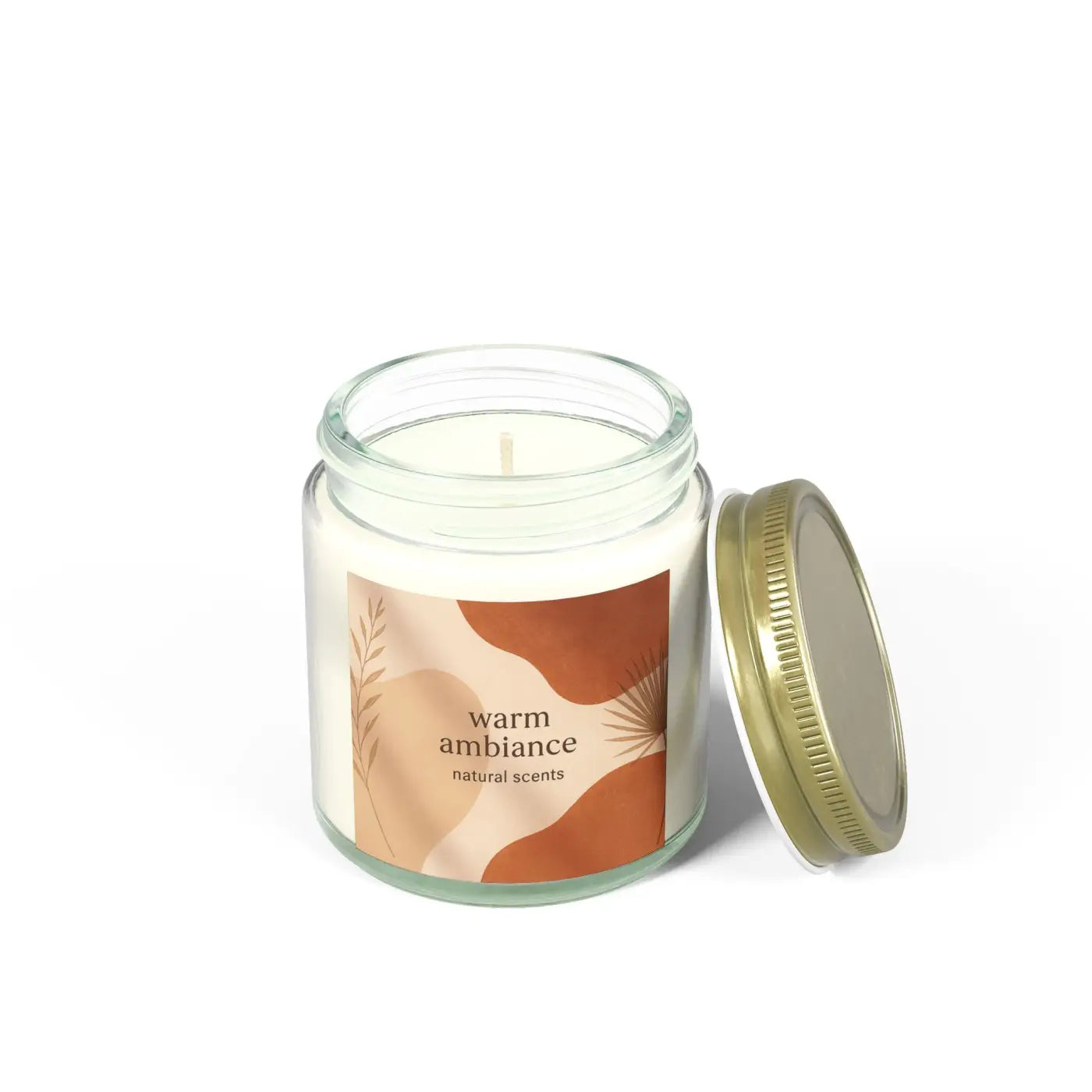 Cozy Vibes Scented Candles – Coconut Apricot Wax - Dipaliz
