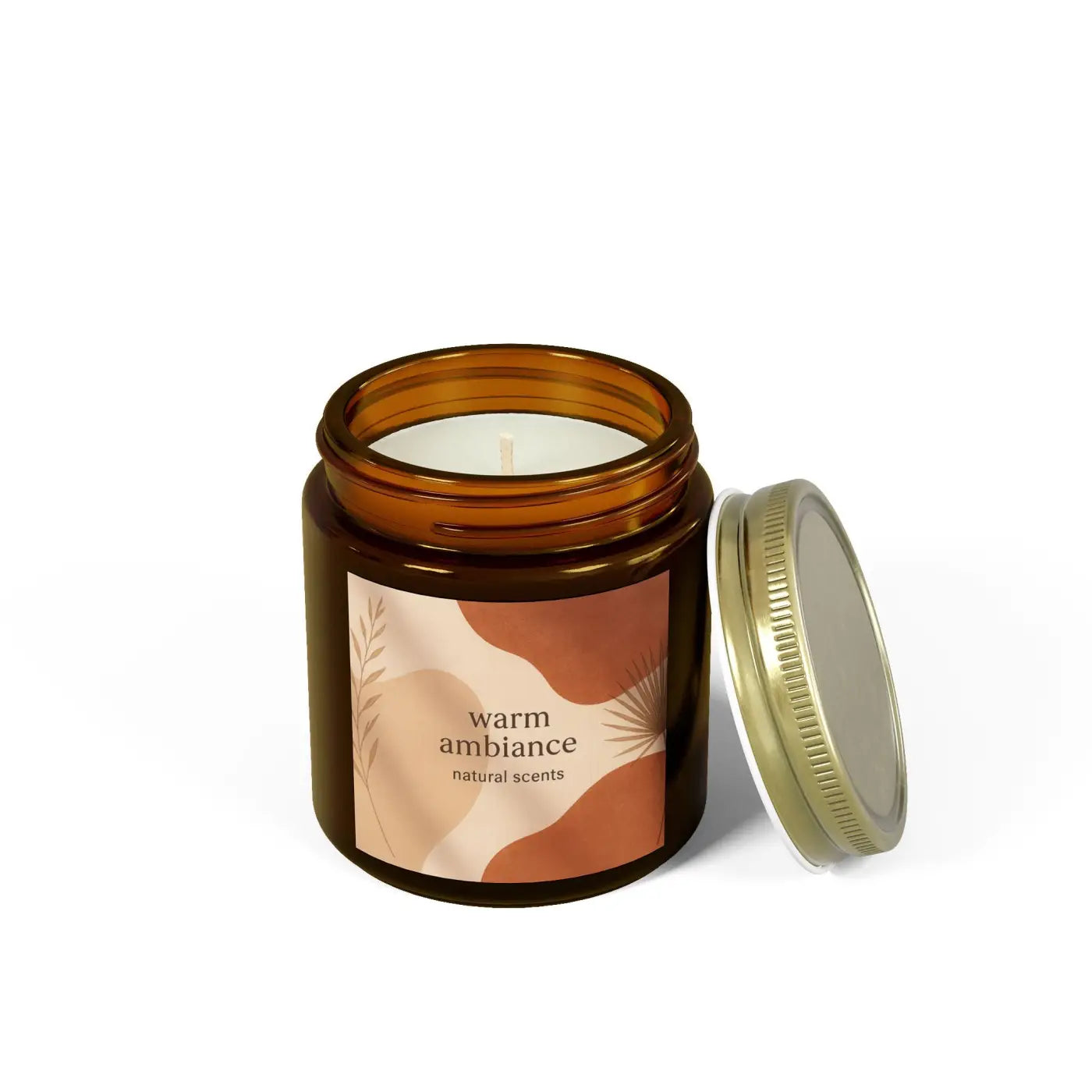 Cozy Vibes Scented Candles – Coconut Apricot Wax - Dipaliz