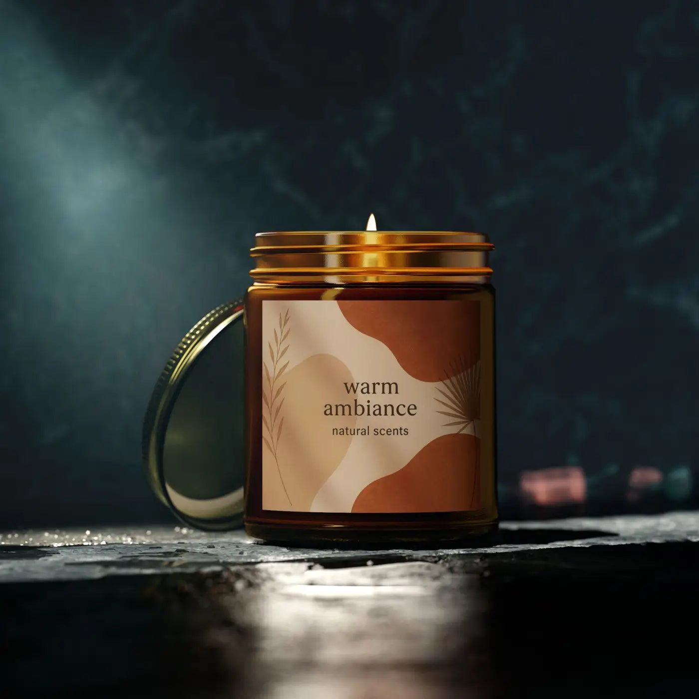 Cozy Vibes Scented Candles – Coconut Apricot Wax - Dipaliz