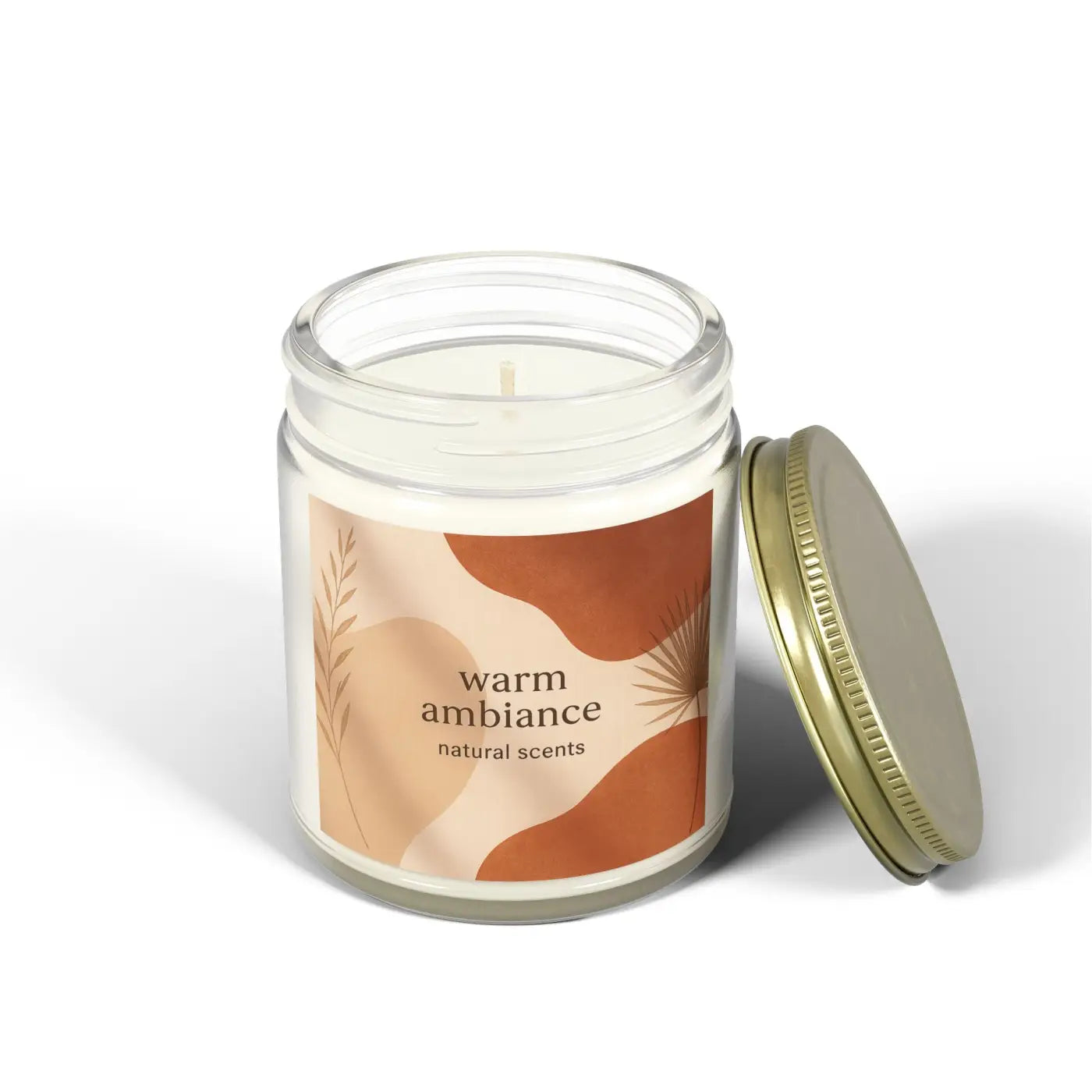 Cozy Vibes Scented Candles – Coconut Apricot Wax - Dipaliz