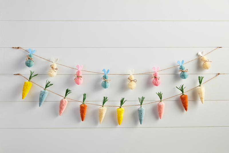 Spring Bottle Brush Garland