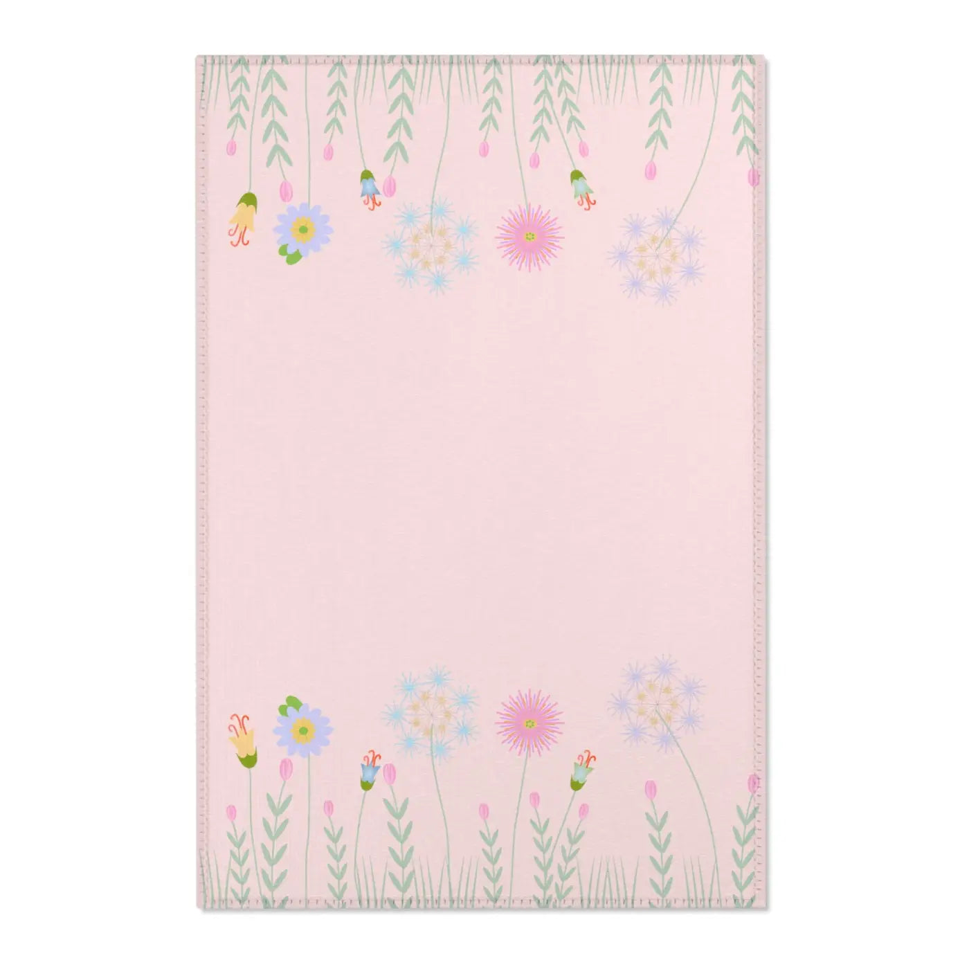 Pink Area Rugs – Plush Botanical Microfiber - Dipaliz