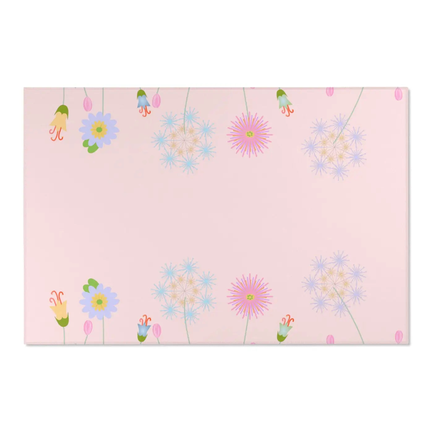 Pink Area Rugs – Plush Botanical Microfiber - Dipaliz