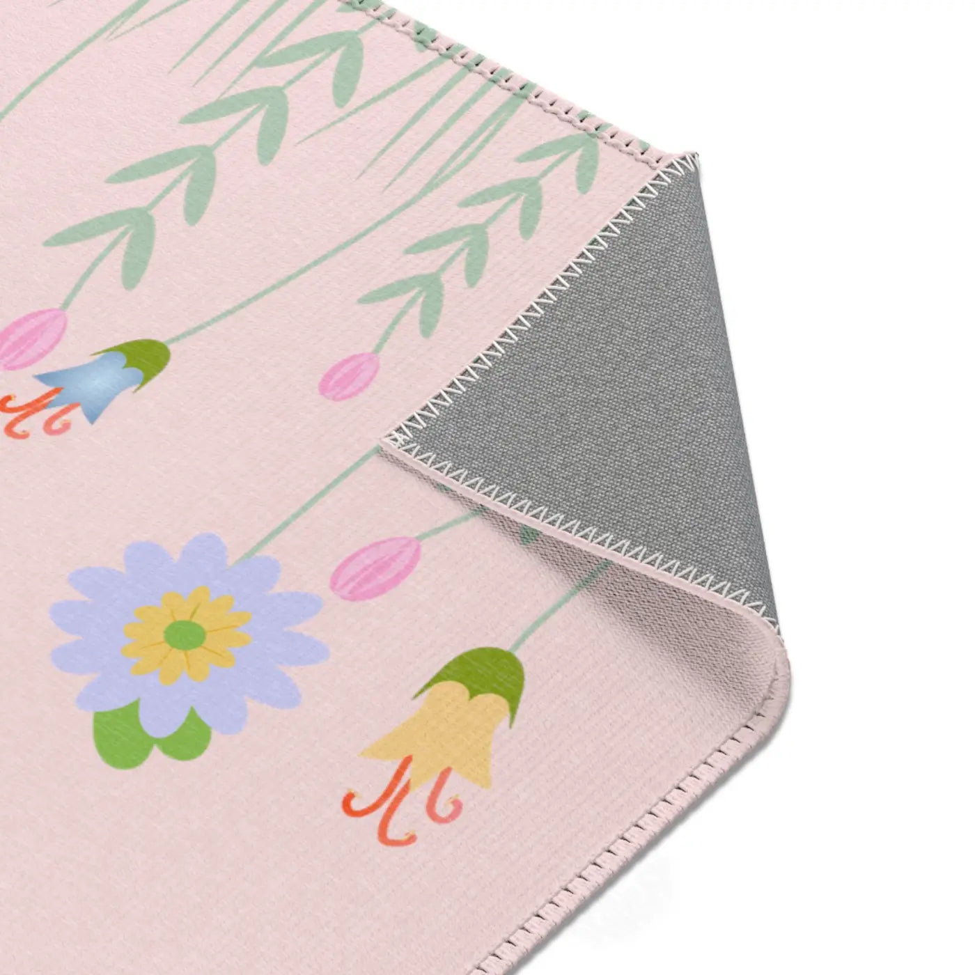 Pink Area Rugs – Plush Botanical Microfiber - Dipaliz