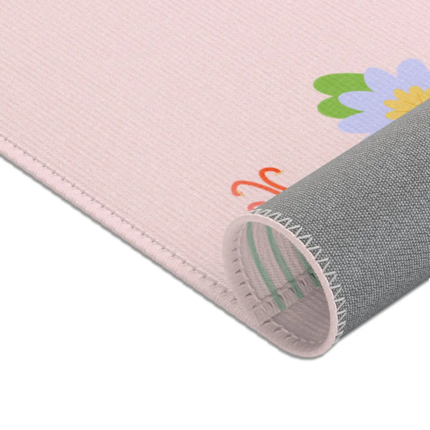 Pink Area Rugs – Plush Botanical Microfiber - Dipaliz