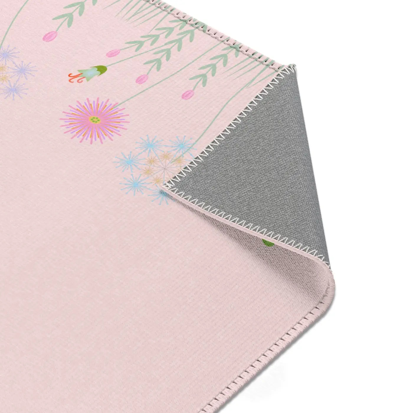 Pink Area Rugs – Plush Botanical Microfiber - Dipaliz