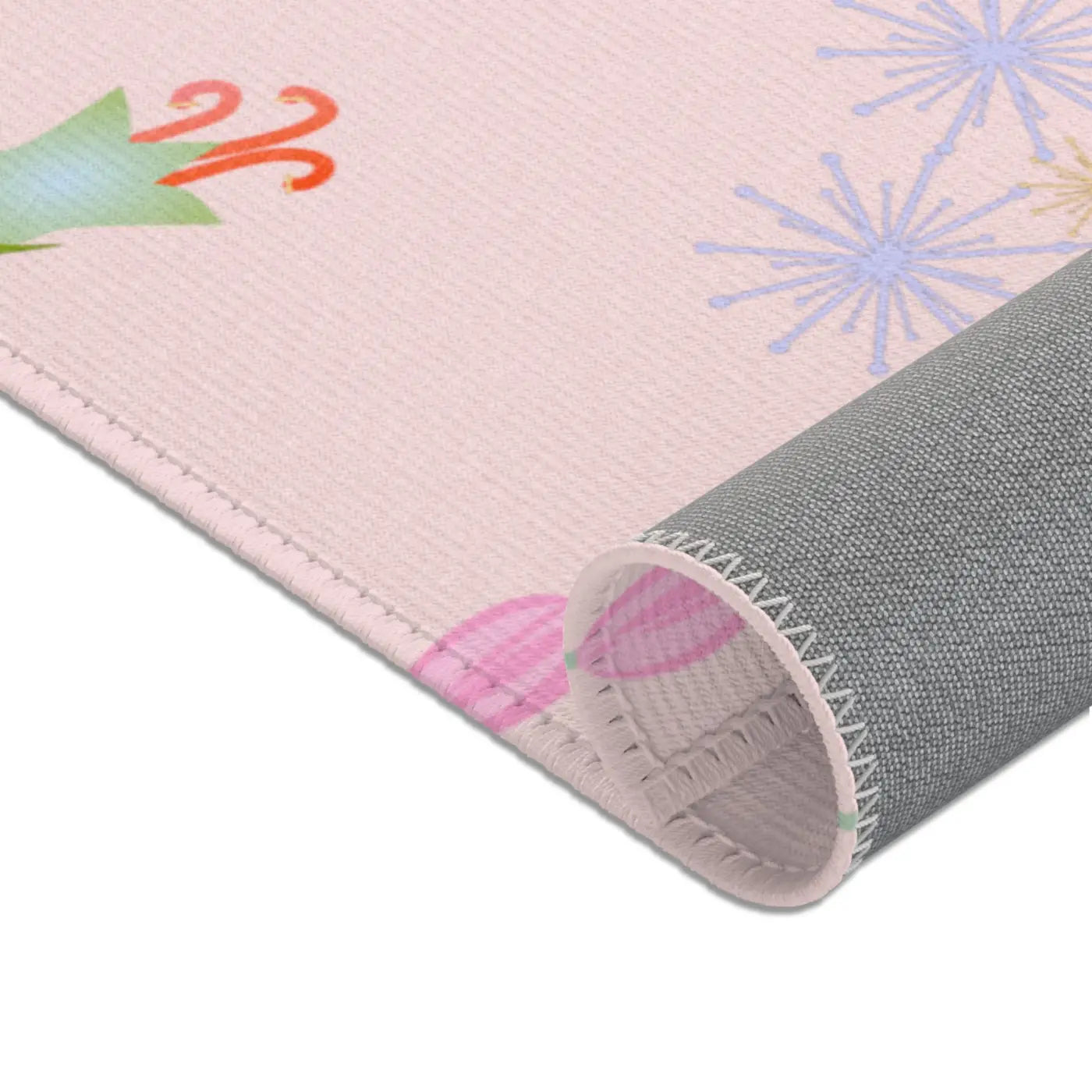 Pink Area Rugs – Plush Botanical Microfiber - Dipaliz