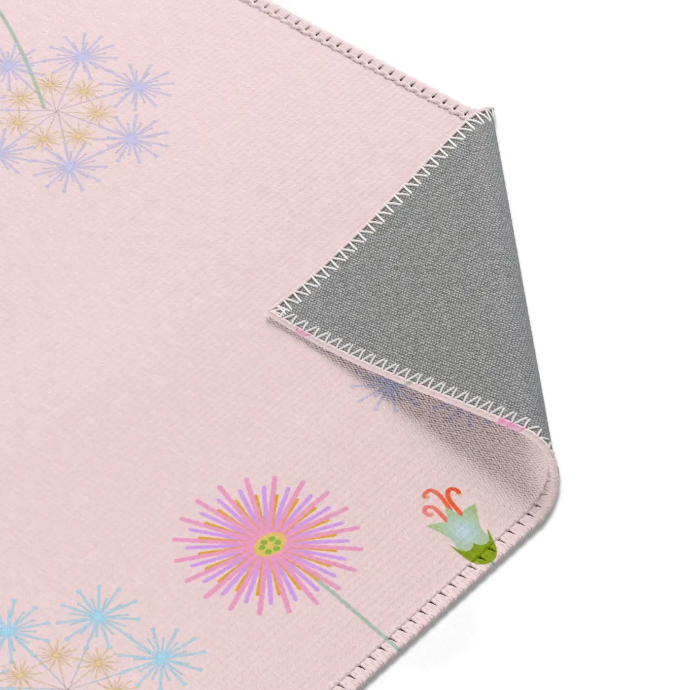 Pink Area Rugs – Plush Botanical Microfiber - Dipaliz